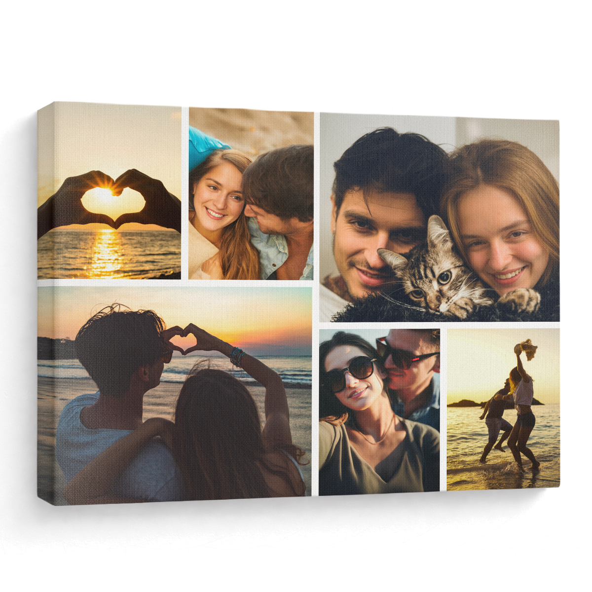 Our Most Special Moments Together - Personalized Photo Collage Canvas (6 Photos) - Romantic Gift for Couples