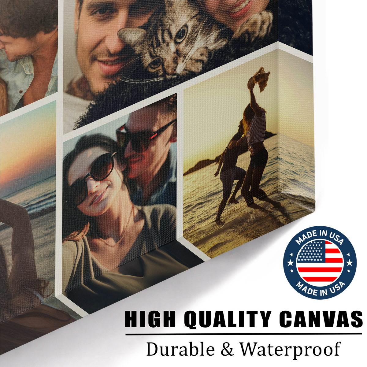 Our Most Special Moments Together - Personalized Photo Collage Canvas (6 Photos) - Romantic Gift for Couples