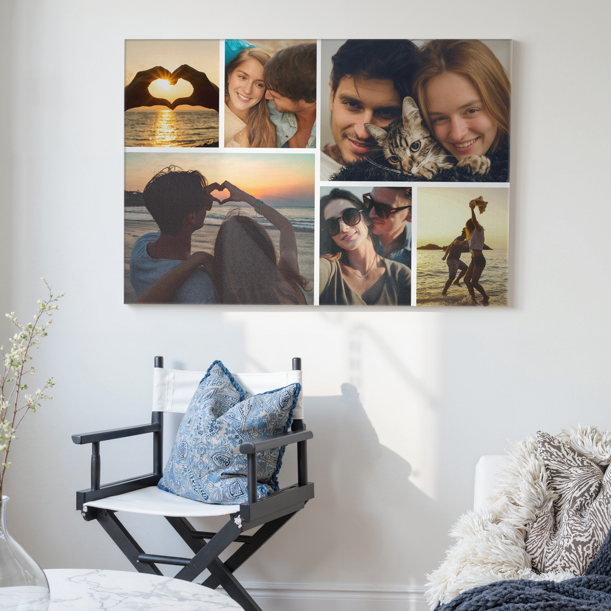 Our Most Special Moments Together - Personalized Photo Collage Canvas (6 Photos) - Romantic Gift for Couples