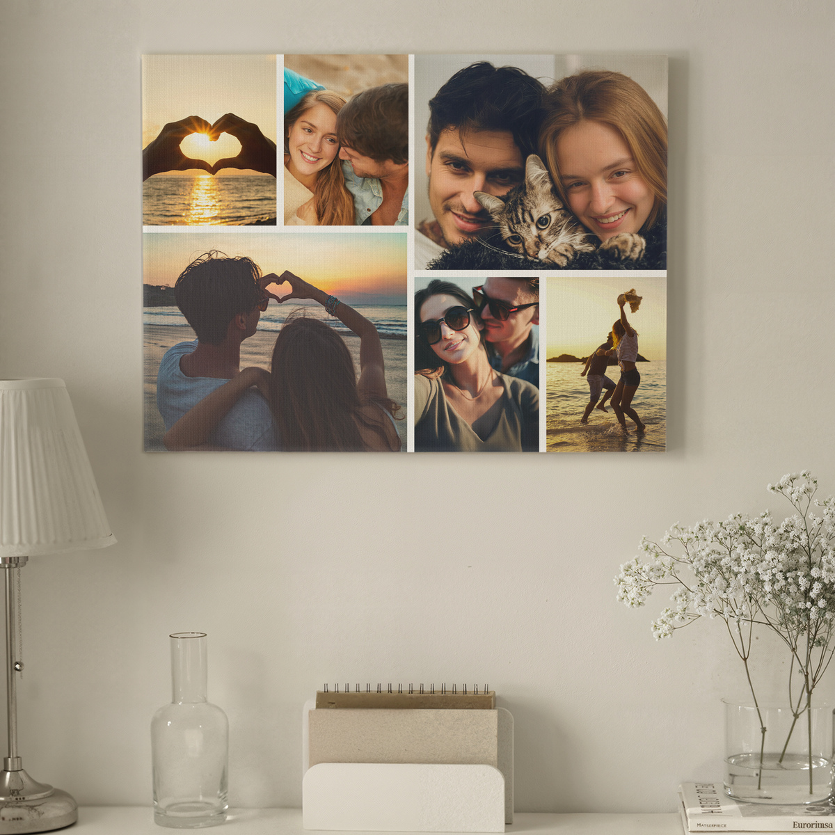 Our Most Special Moments Together - Personalized Photo Collage Canvas (6 Photos) - Romantic Gift for Couples