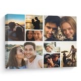 Custom Couple Photo Collage 8 Photos Canvas - Personalized Wall Art