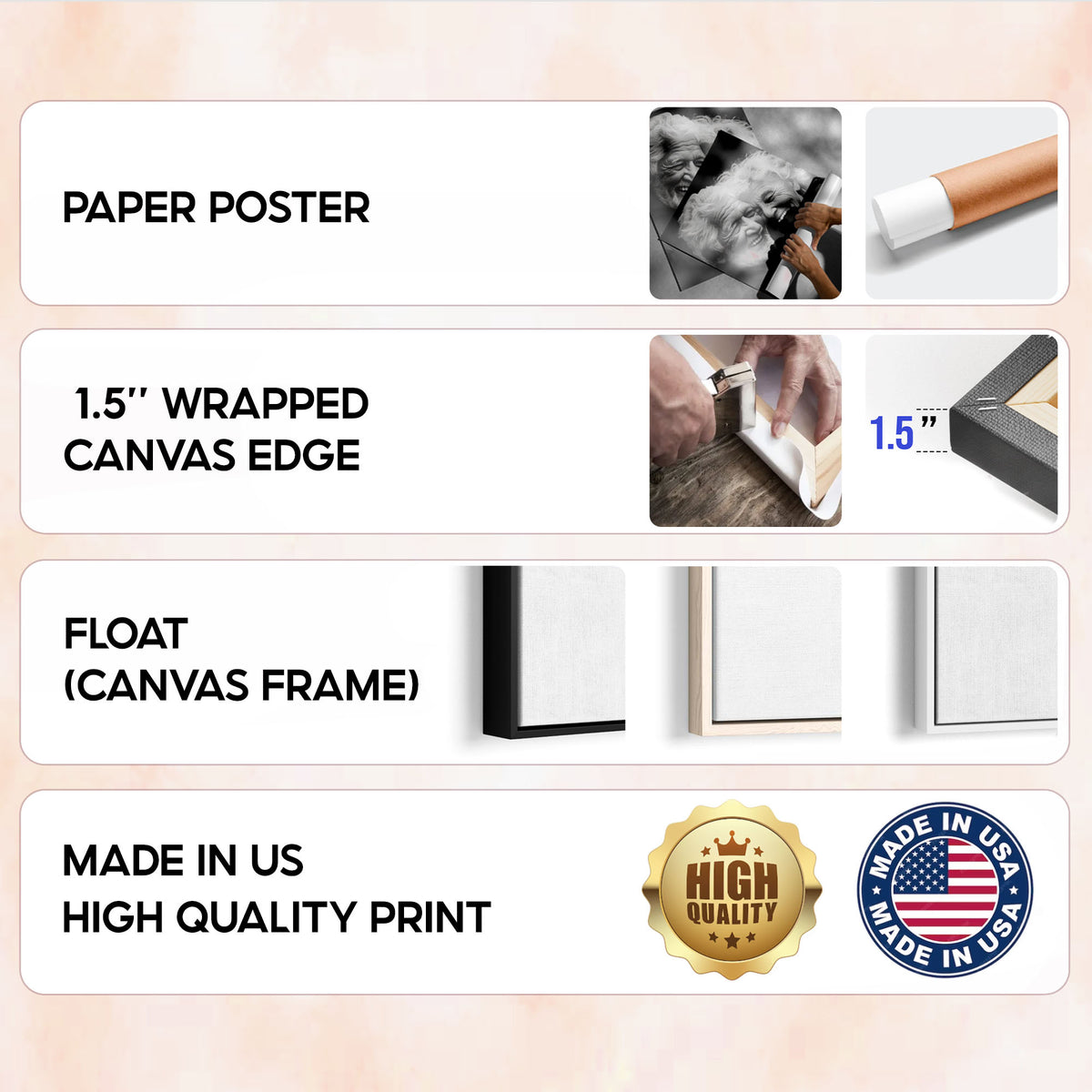 Custom Photo Couple Anime Portrait with Names Canvas - Personalized Wall Art