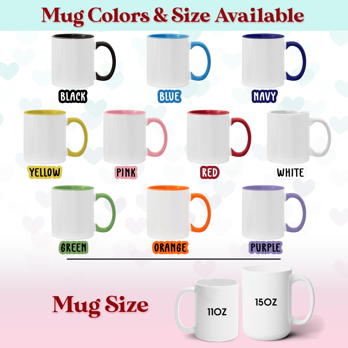 Custom Photo Collage Mug With 9 Photos - Personalized Couple Coffee Mug 11oz 15oz