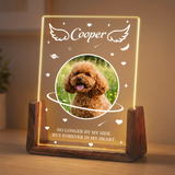 Personalized Dog Memorial Photo Frame Night Light - Custom Dog Memorial Gifts - Loss of Dog Sympathy Gift Personalized