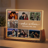 Personalized Couple Photo Night Light - Customizable Picture Frame with Couple Photos - Personalized Couples Photo Gift for Him Her