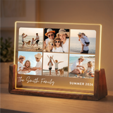 Custom Family Photo Night Light - Customizable Picture Frame for Family - Personalized Photo Gifts for Mom Dad