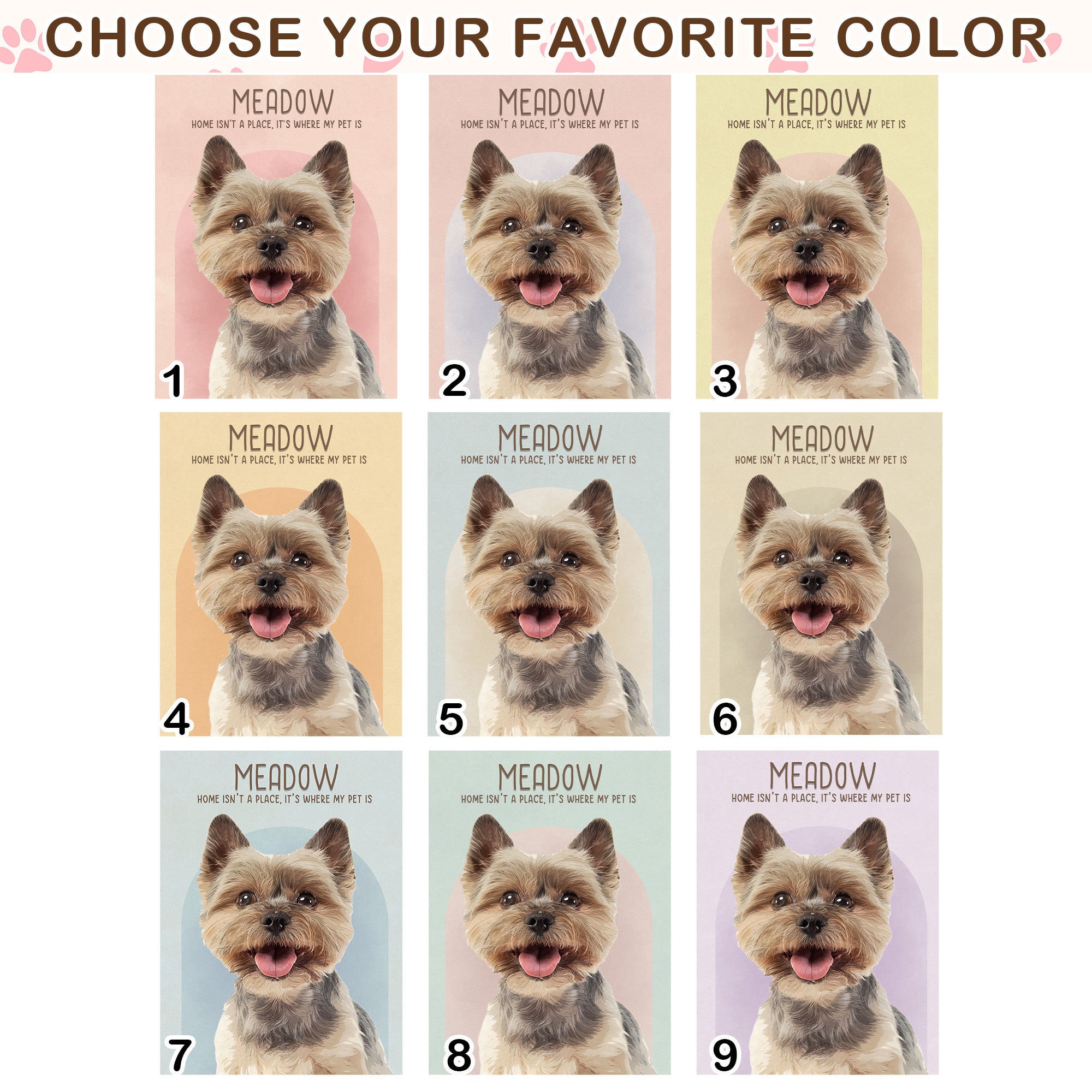 Personalized Watercolor Dog Portrait Canvas from Photo – Gift for Dog Lovers