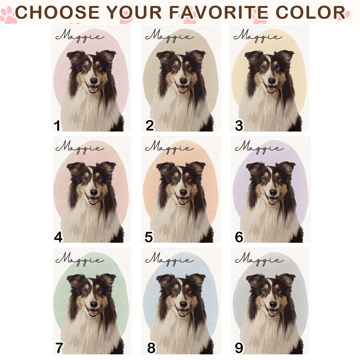 Personalized Minimalist Dog Portrait Canvas from Photo - Custom Modern Pet Portrait - Gift for Dog Lovers