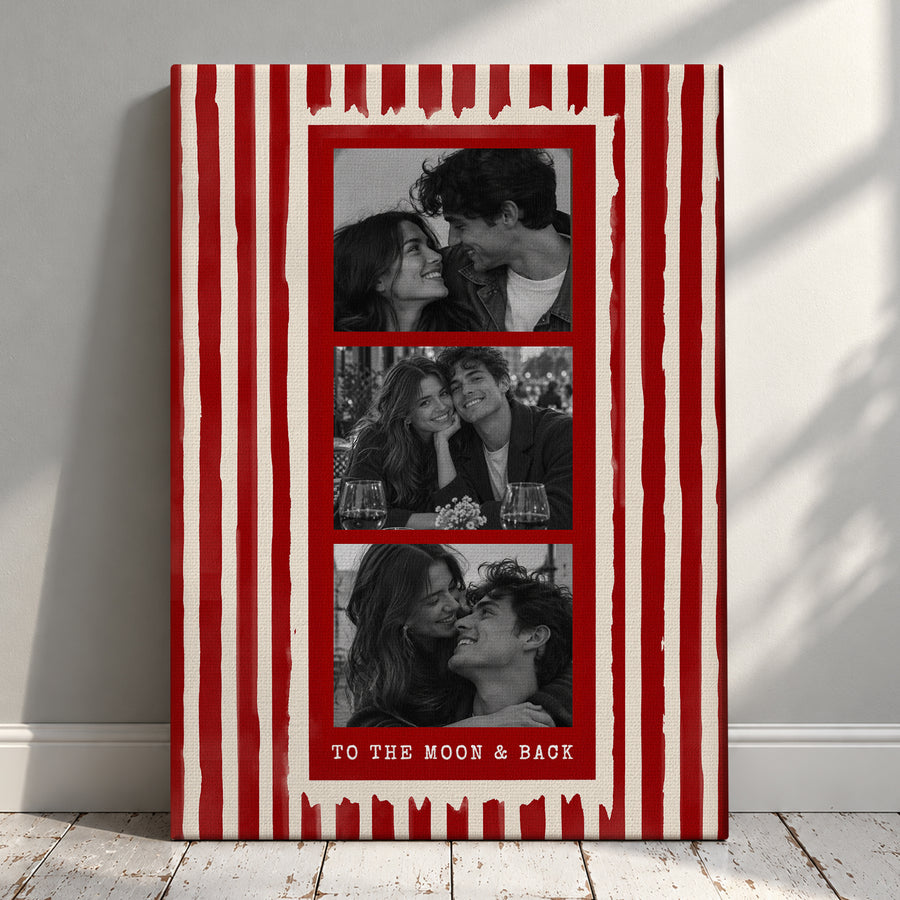 To The Moon & Back - Personalized Canvas Prints - Photos to Canvas Art