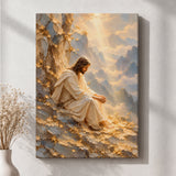 Praying Jesus Canvas Art - Christian Wall Art