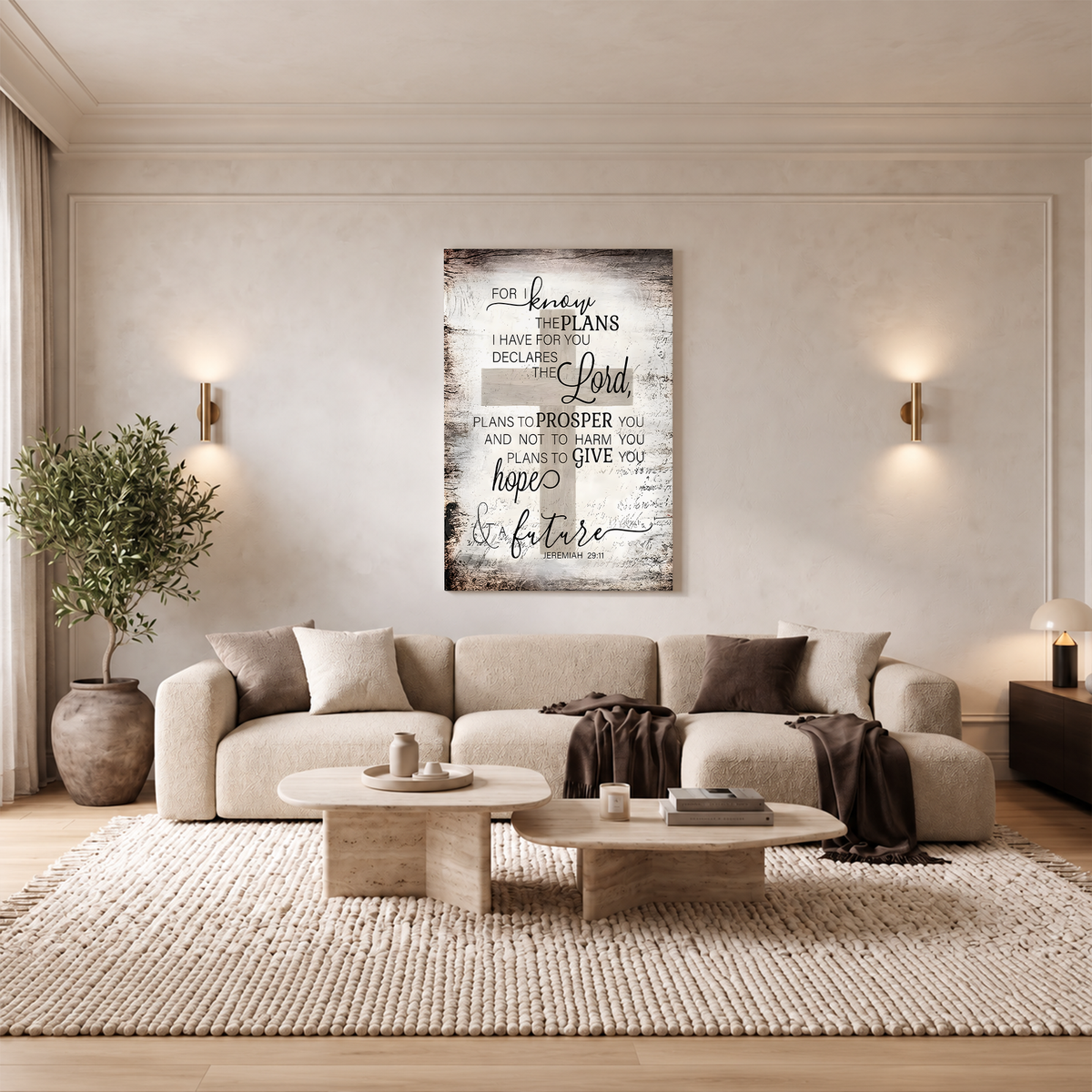 Jeremiah 29:11 Wall Art - For I Know The Plans Canvas