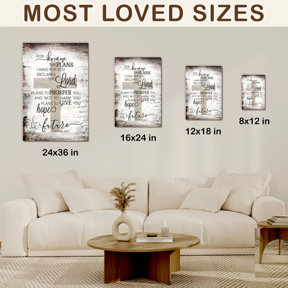 Jeremiah 29:11 Wall Art - For I Know The Plans Canvas