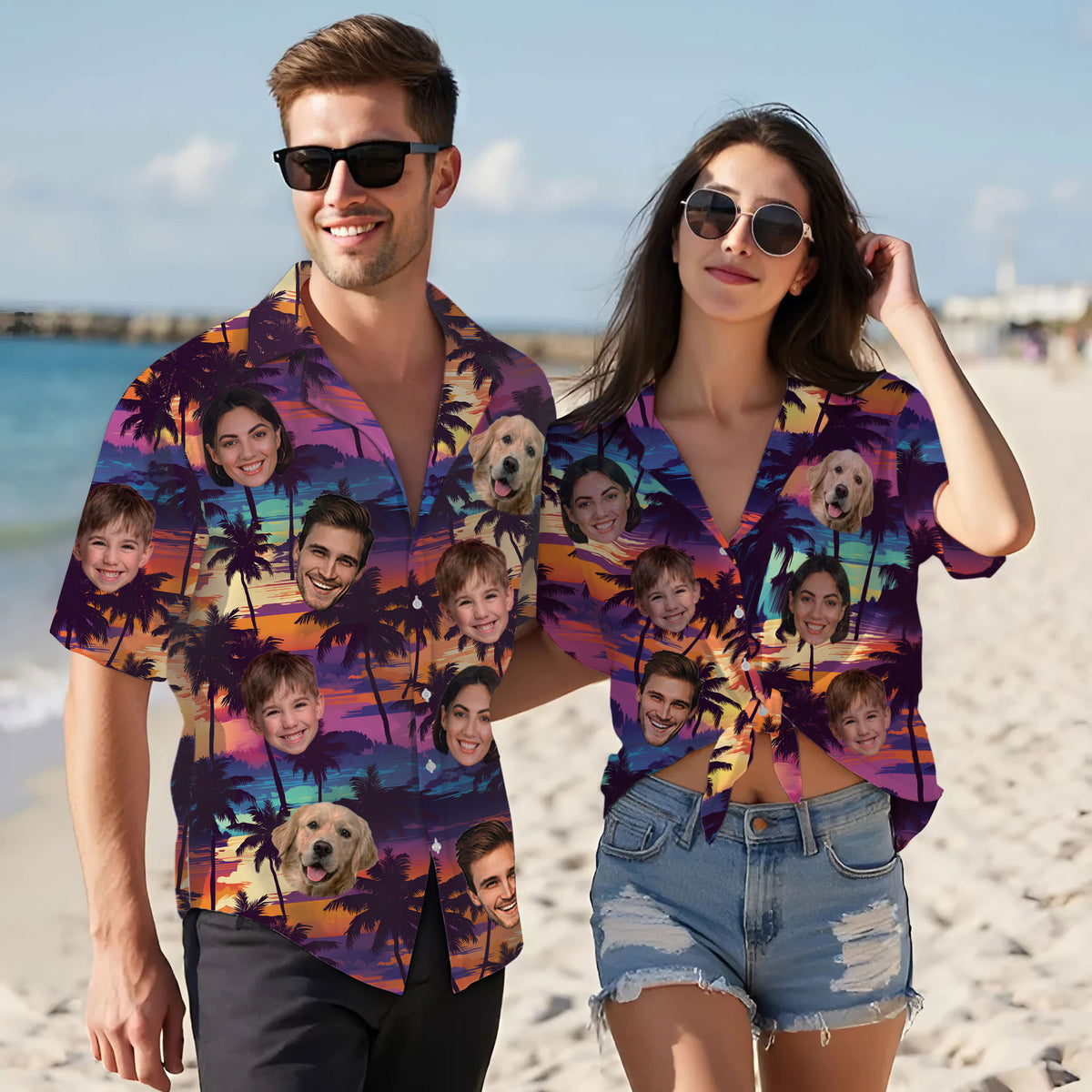 Custom Hawaiian Shirts with Face Photo - Personalized Hawaiian Shirt