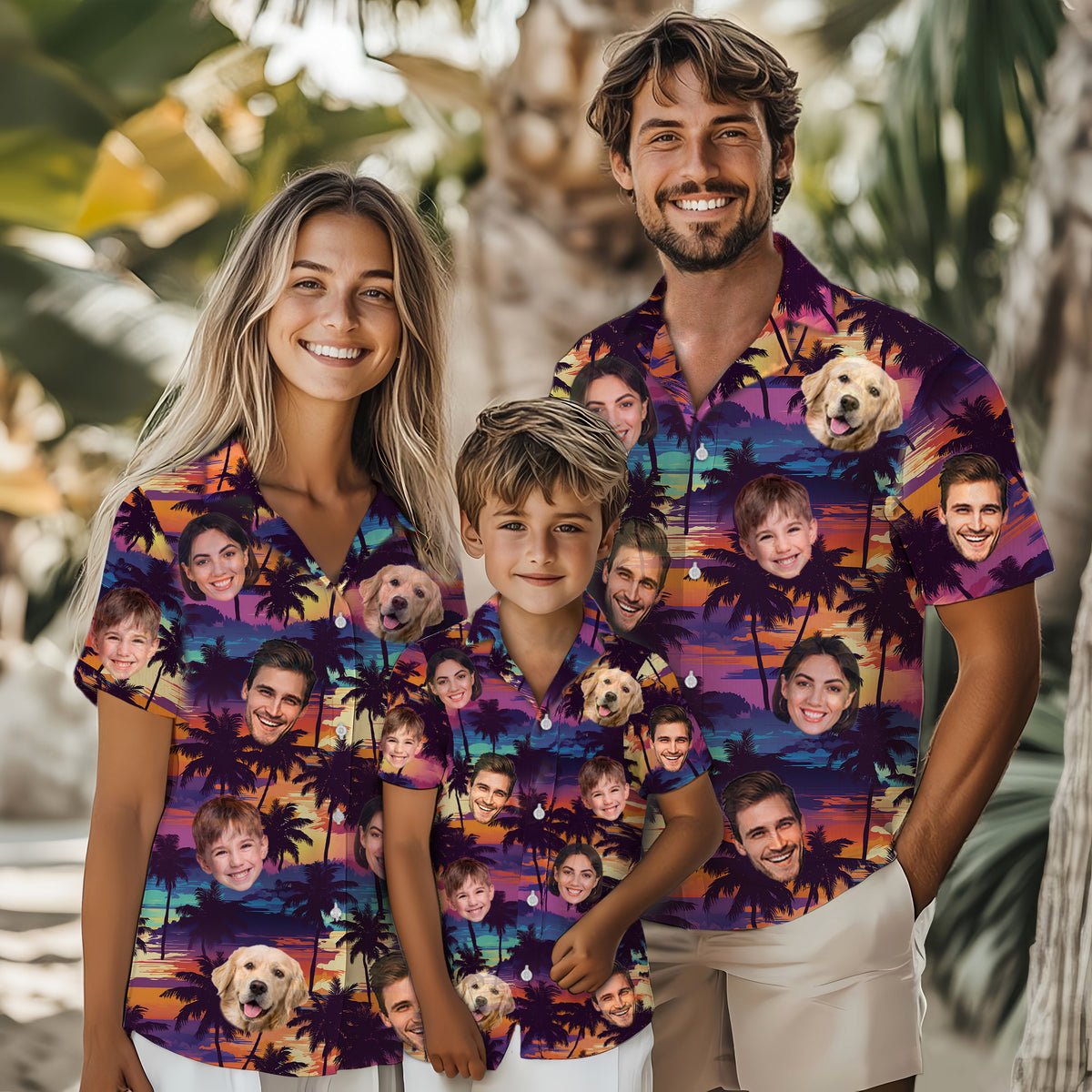 Custom Hawaiian Shirts with Face Photo - Personalized Hawaiian Shirt
