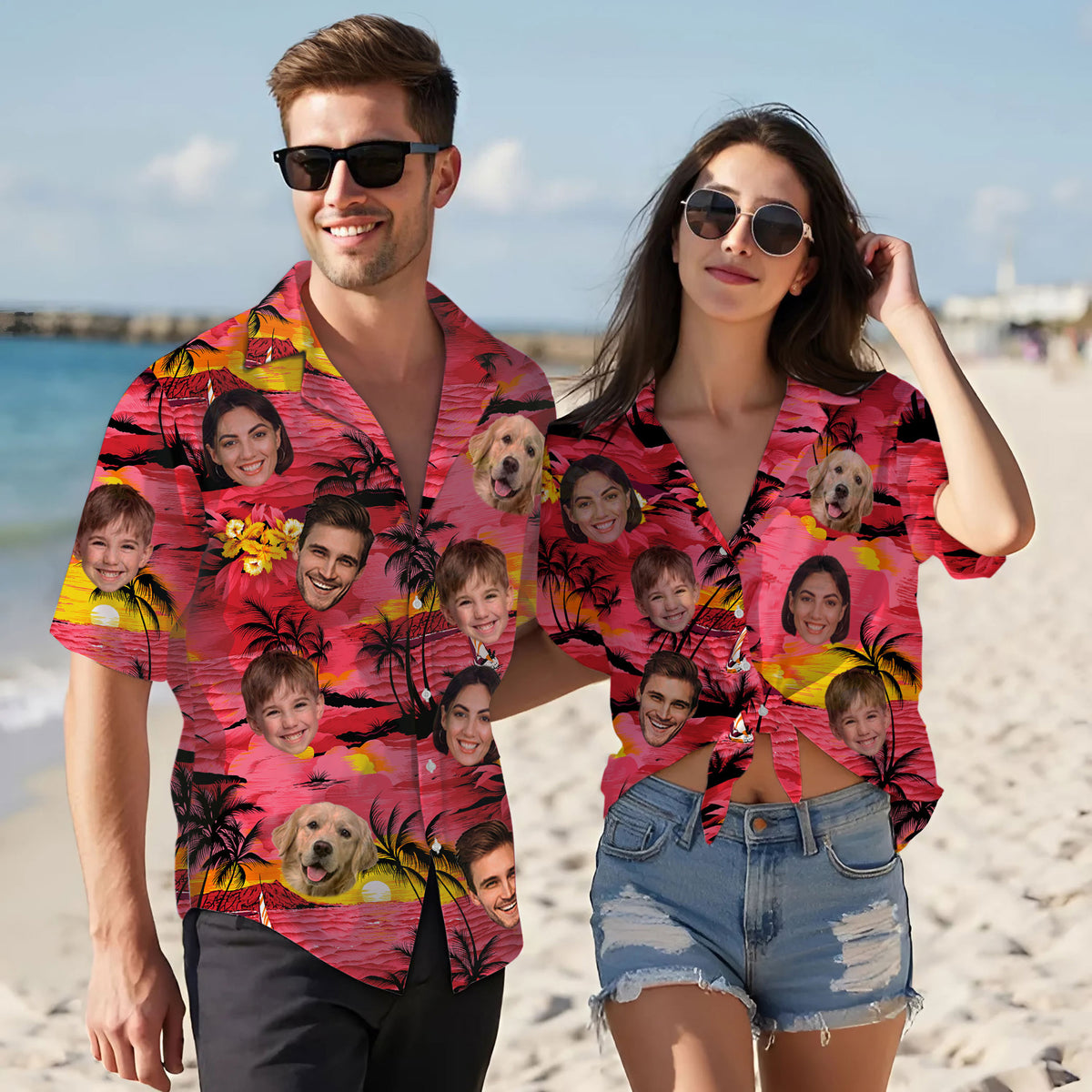 Custom Hawaiian Shirts with Face Photo - Personalized Hawaiian Shirt