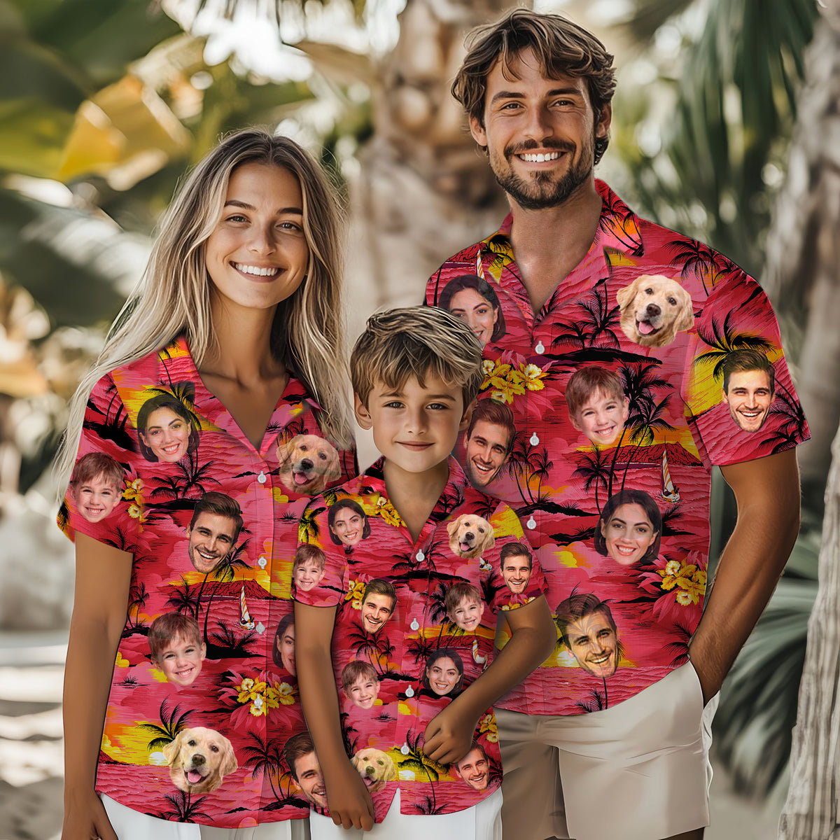 Custom Hawaiian Shirts with Face Photo - Personalized Hawaiian Shirt