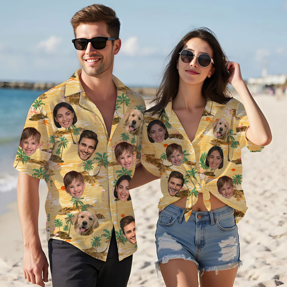 Custom Hawaiian Shirt with Face Photo - Personalized Hawaiian Shirts