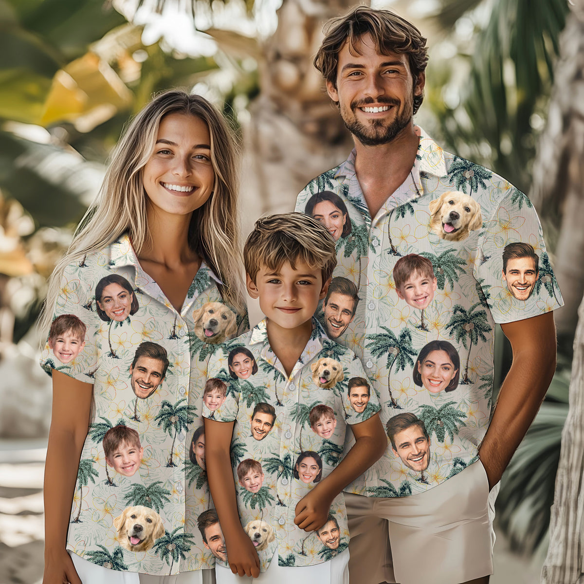 Custom Hawaiian Shirt with Face Photo - Personalized Hawaiian Shirts