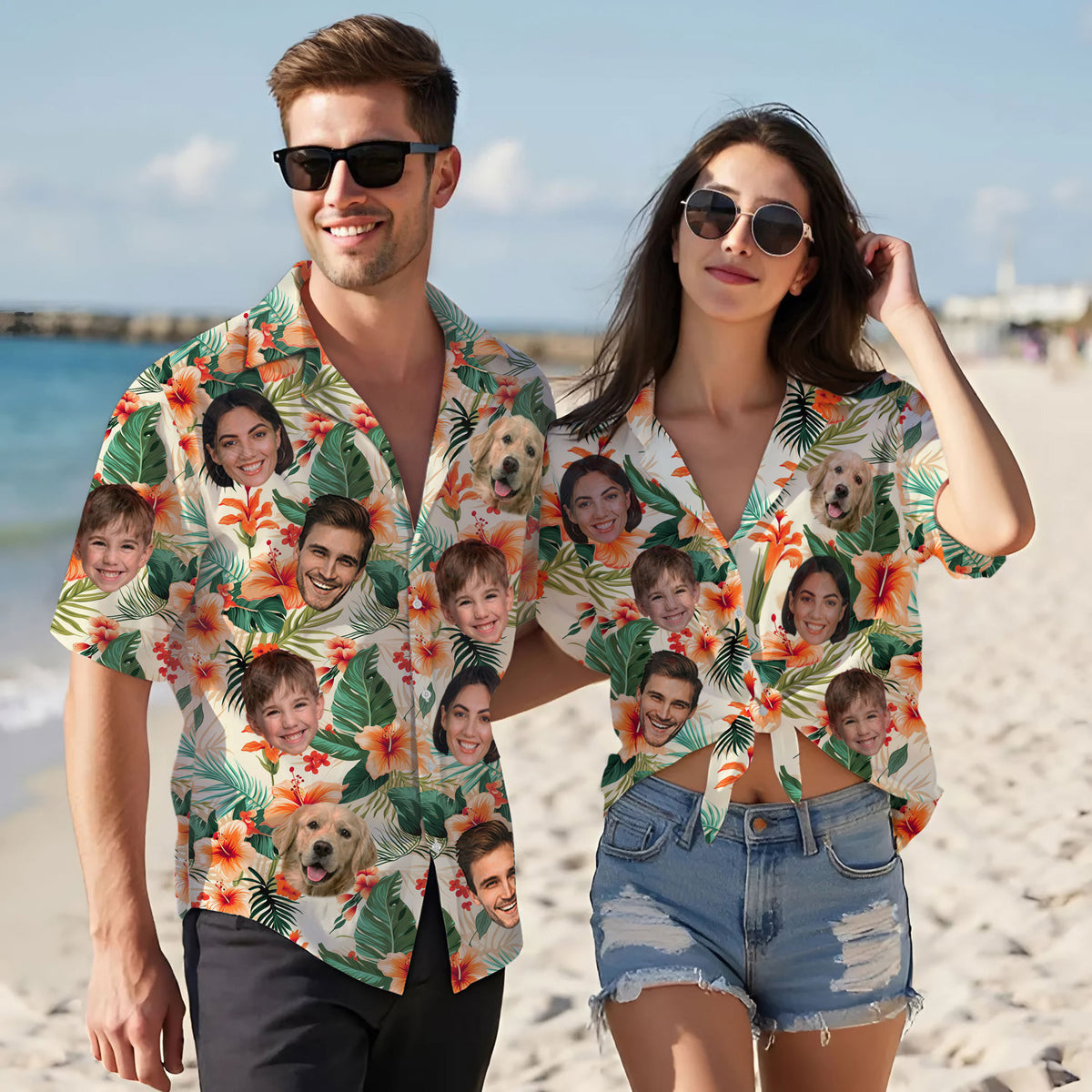 Custom Hawaiian Shirts with Face Photo - Personalized Hawaiian Shirt
