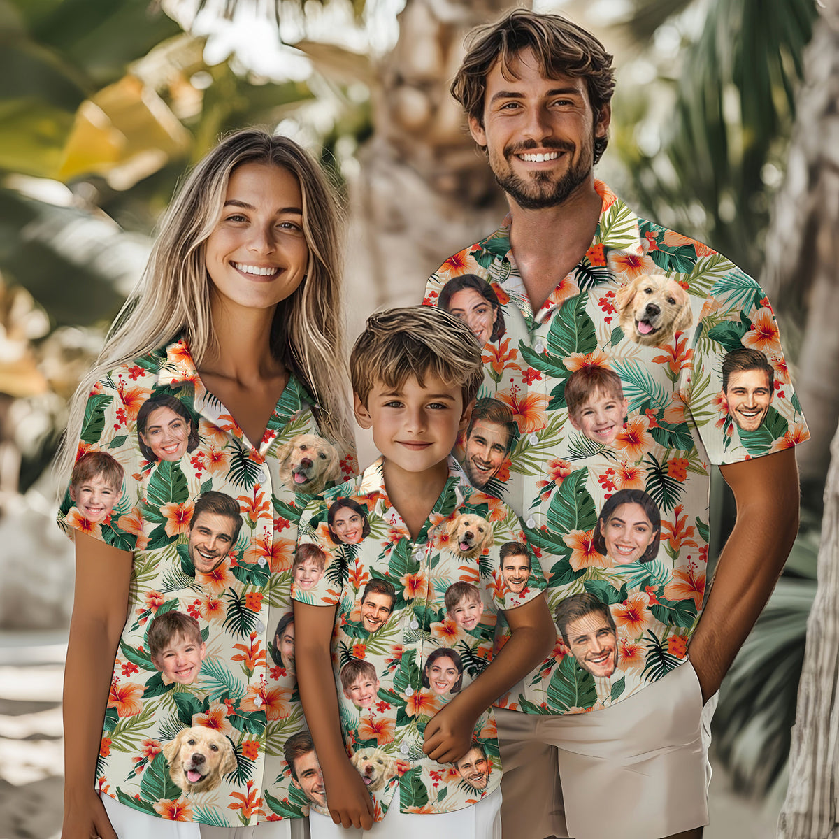 Custom Hawaiian Shirts with Face Photo - Personalized Hawaiian Shirt