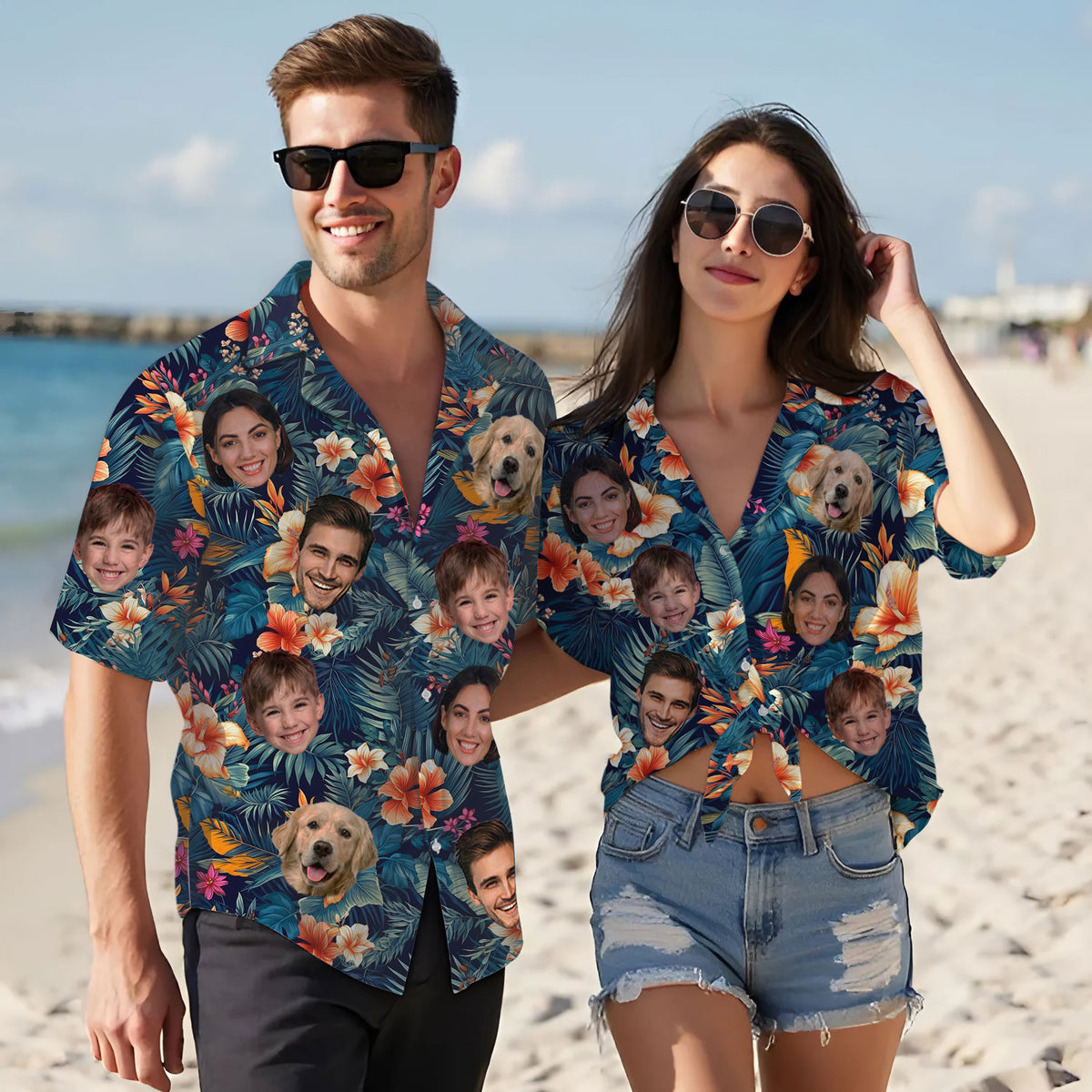 Custom Hawaiian Shirts with Face Photo - Personalized Hawaiian Shirt