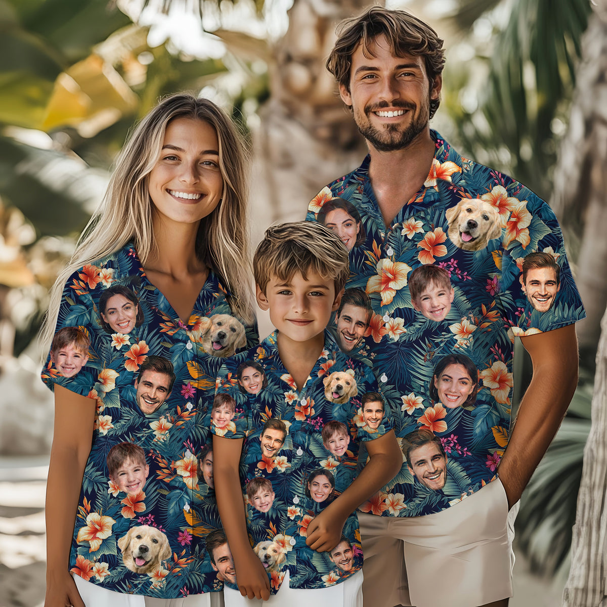 Custom Hawaiian Shirts with Face Photo - Personalized Hawaiian Shirt