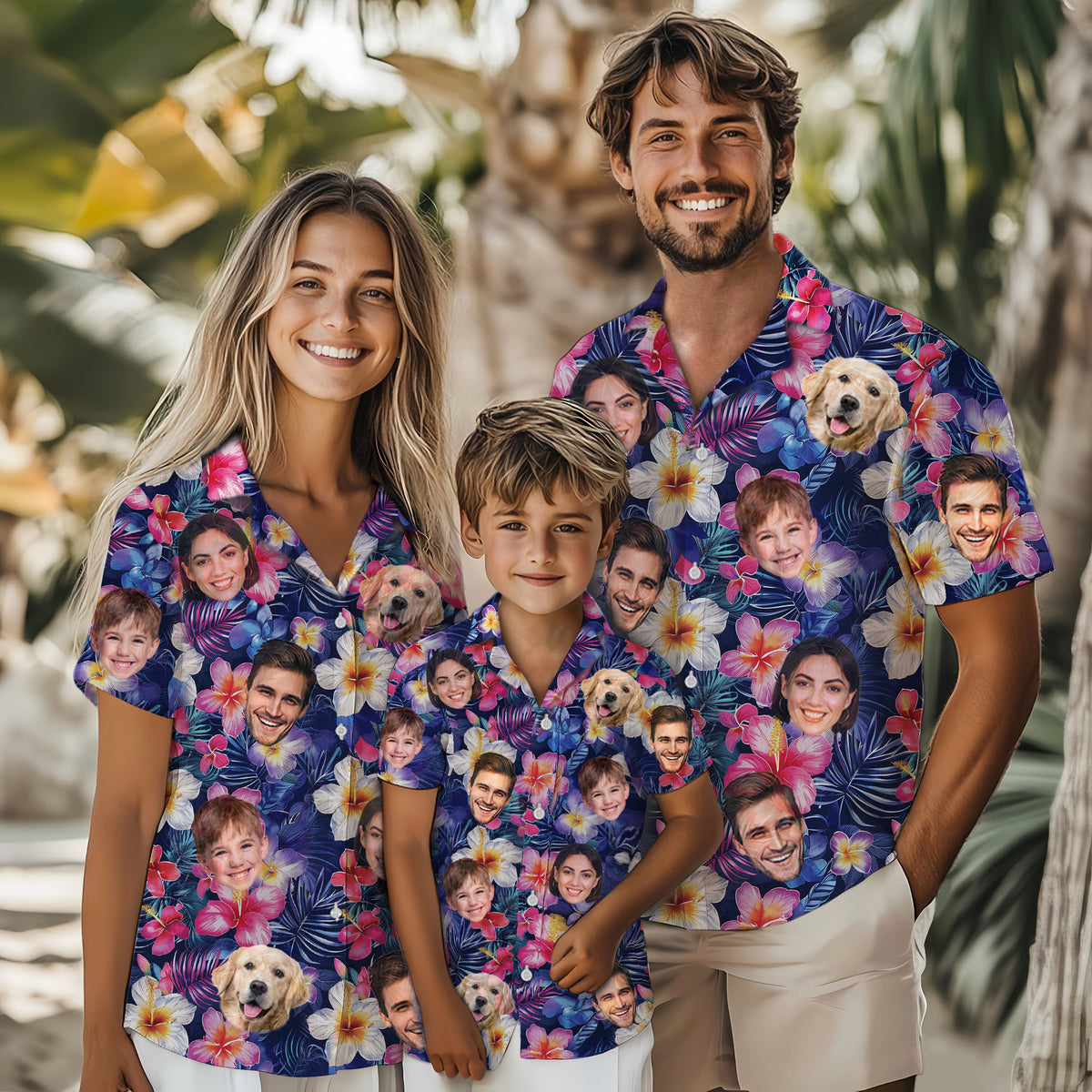 Custom Hawaiian Shirts with Face Photo - Personalized Hawaiian Shirt