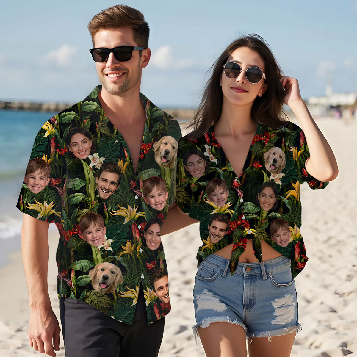 Custom Hawaiian Shirts with Face Photo - Personalized Hawaiian Shirt
