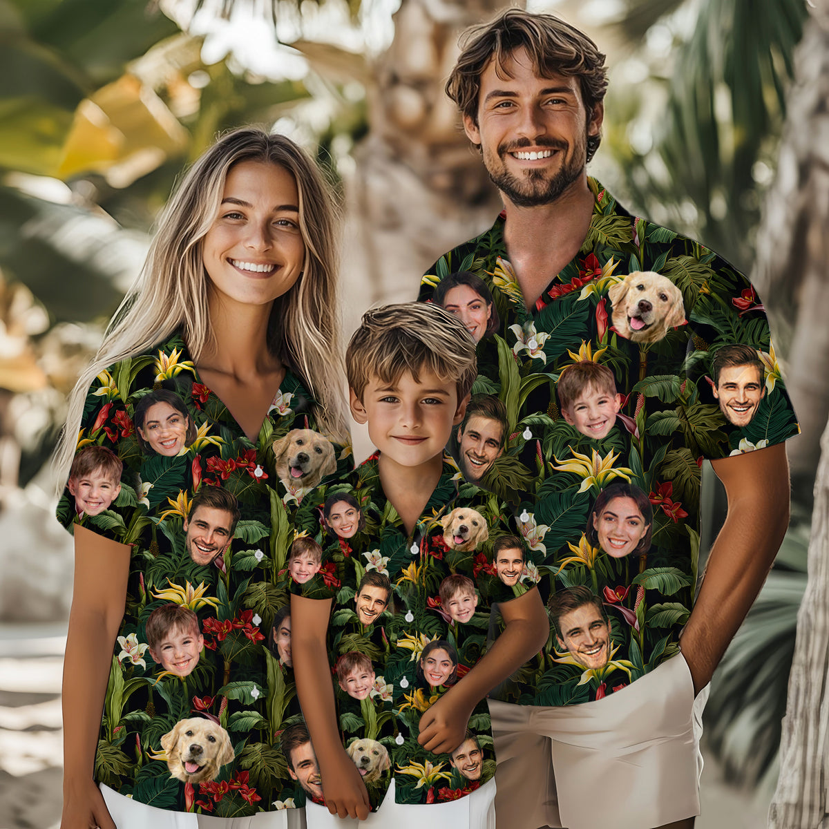 Custom Hawaiian Shirts with Face Photo - Personalized Hawaiian Shirt