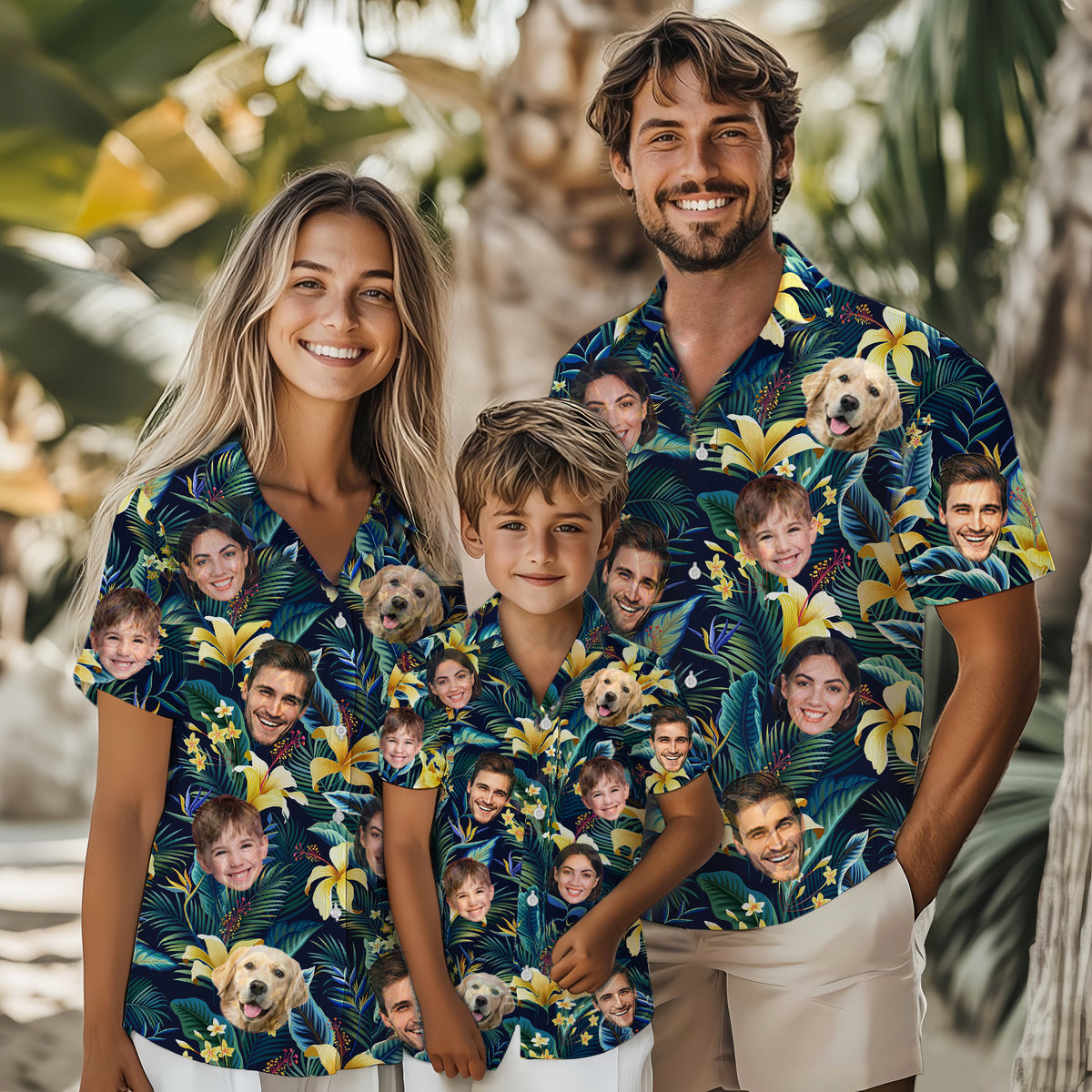 Custom Hawaiian Shirts with Face Photo - Personalized Hawaiian Shirt