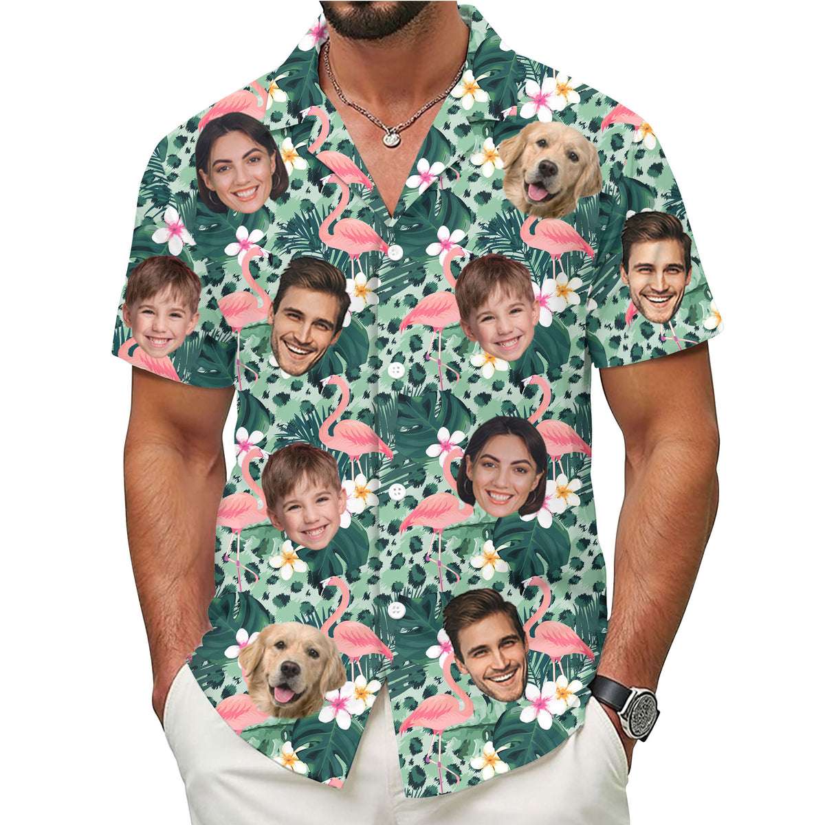 Custom Hawaiian Shirt with Face Photo - Personalized Hawaiian Shirts