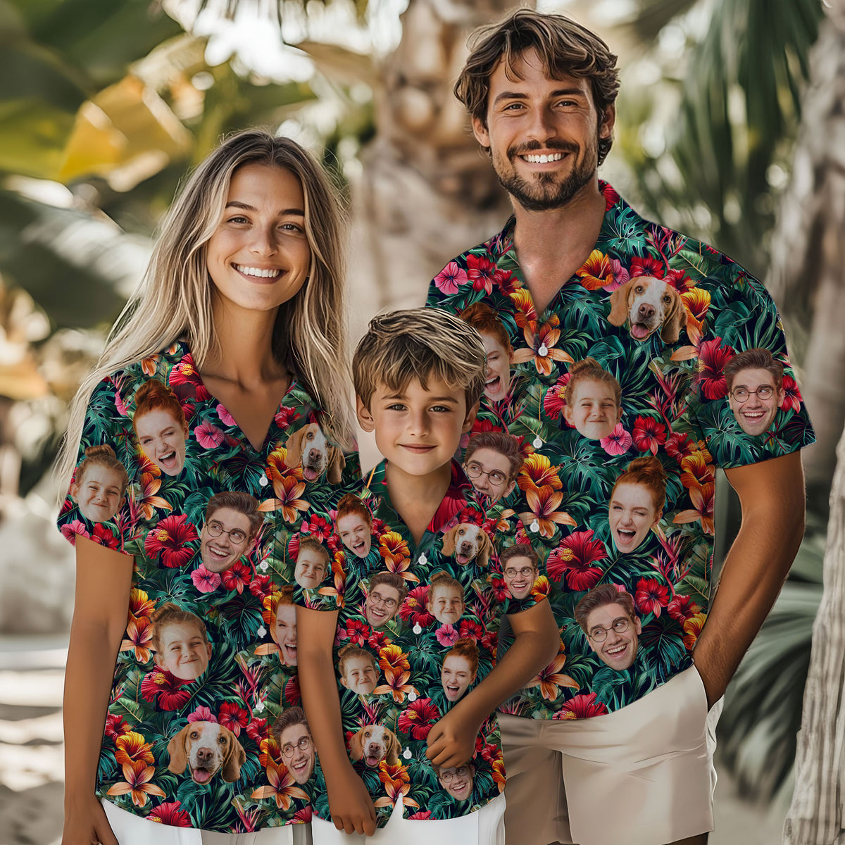 Custom Hawaiian Shirts with Face Photo - Personalized Hawaiian Shirt