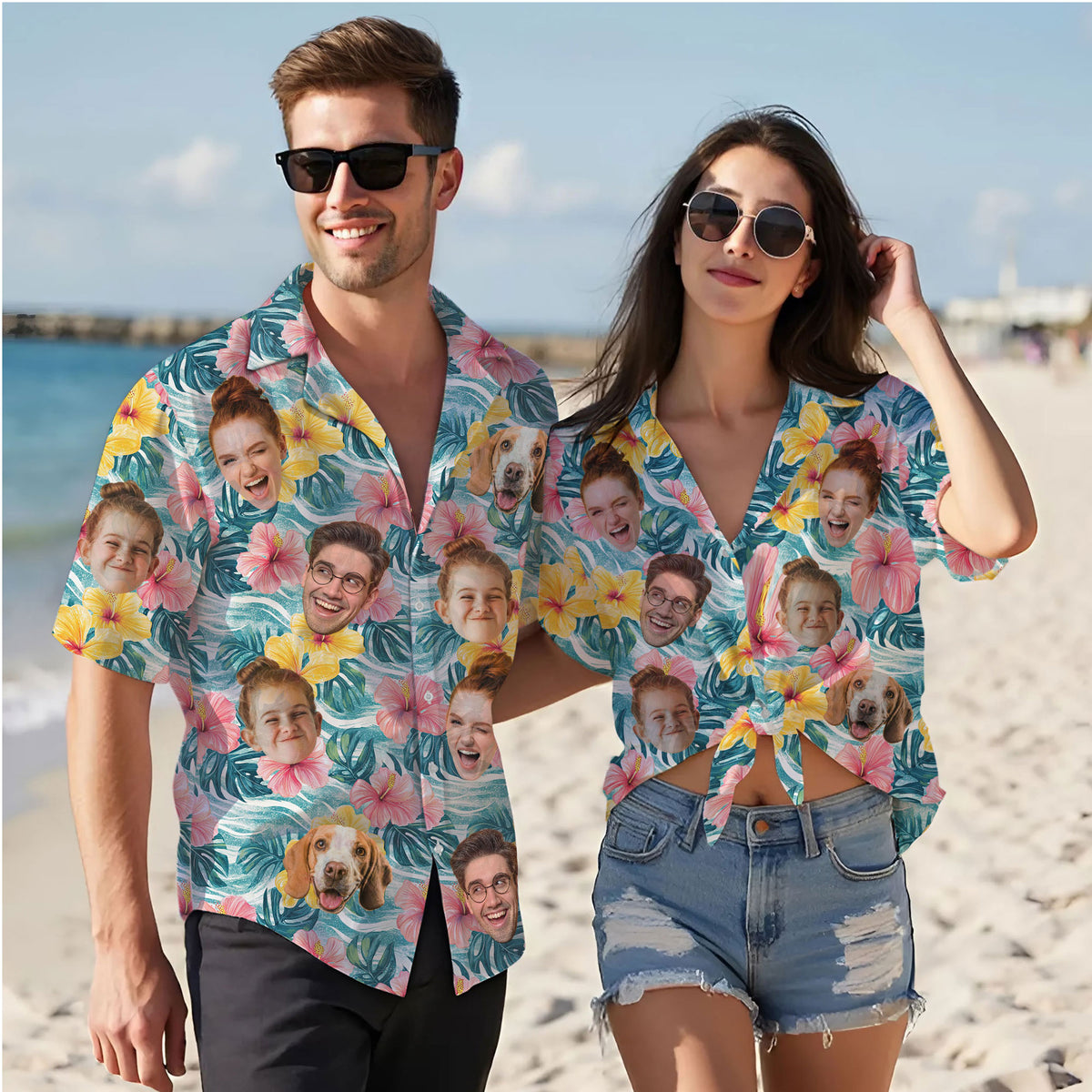 Custom Hawaiian Shirts with Face Photo - Personalized Hawaiian Shirt