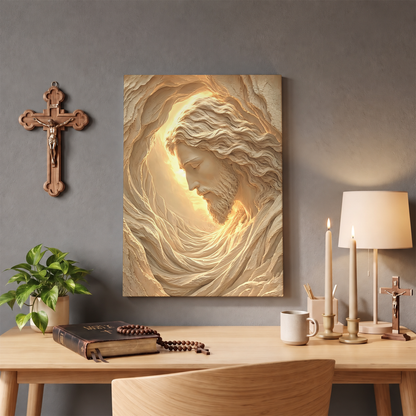 Peaceful Jesus Canvas Art - Christian Wall Art