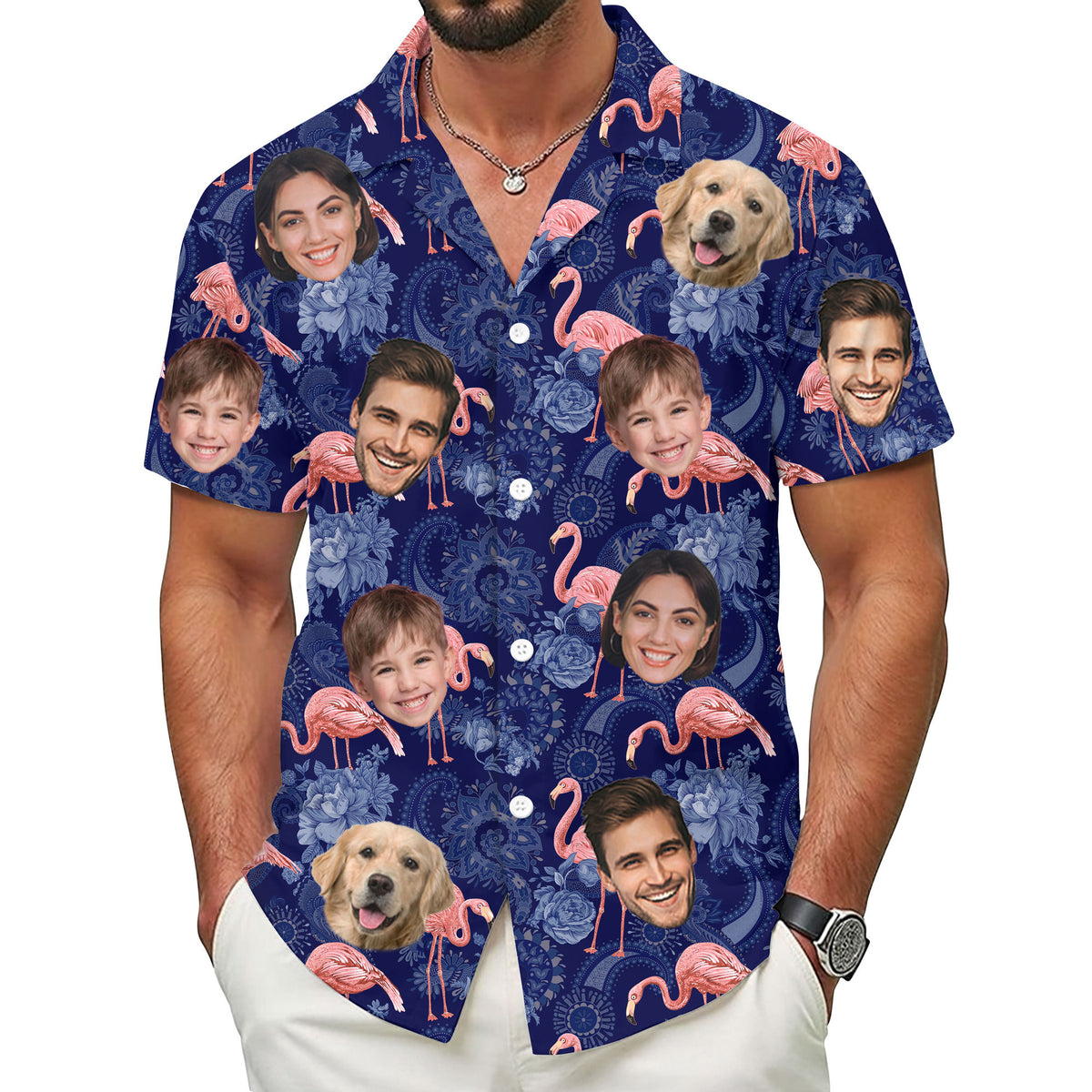 Custom Hawaiian Shirt with Face Photo - Personalized Hawaiian Shirts