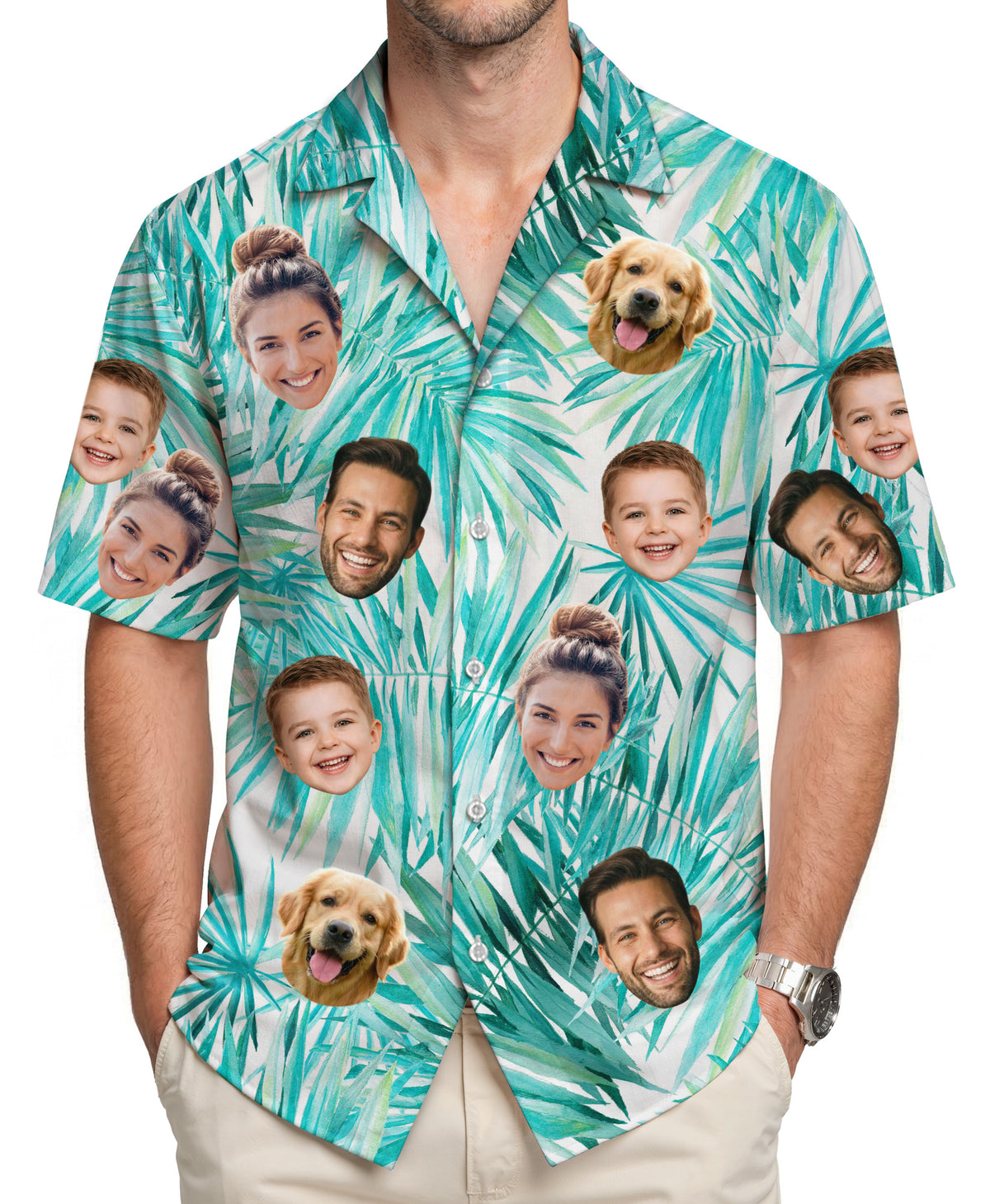 Custom Hawaiian Shirt with Face Photo - Personalized Hawaiian Shirts