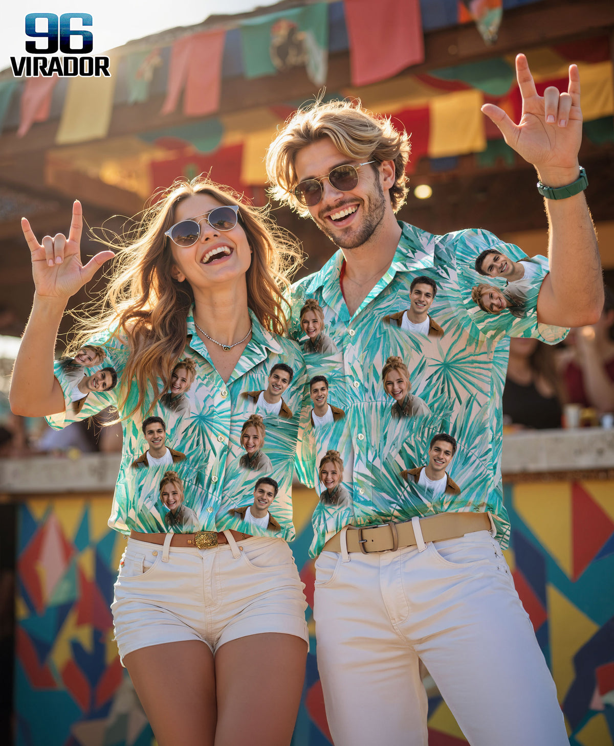 Custom Hawaiian Shirt with Face Photo - Personalized Hawaiian Shirts