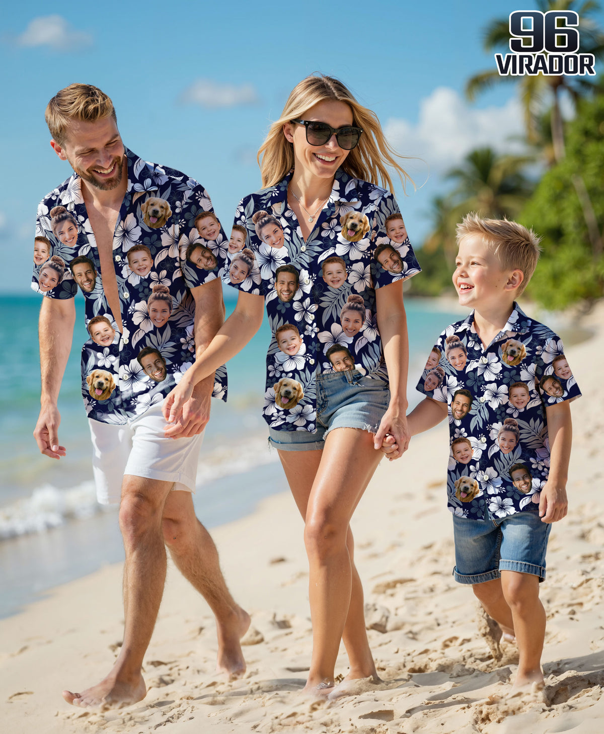 Custom Hawaiian Shirt with Face Photo - Personalized Hawaiian Shirts