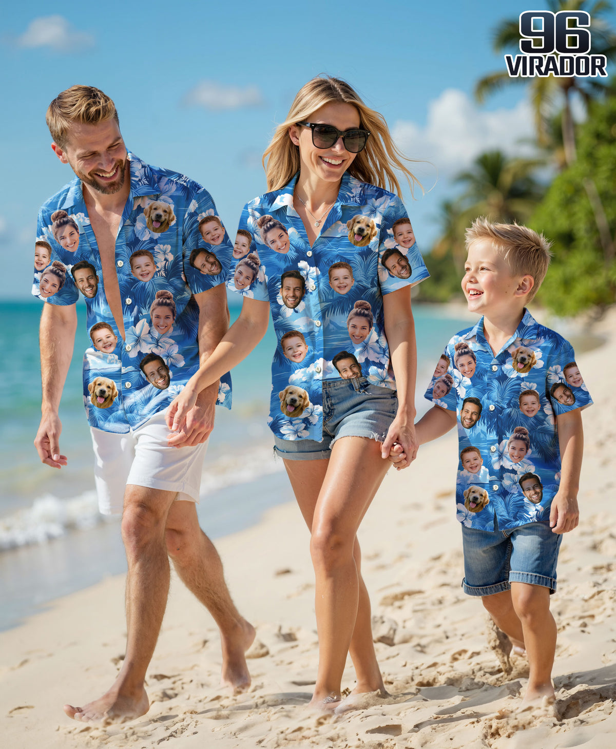 Custom Hawaiian Shirts with Face Photo - Personalized Hawaiian Shirt