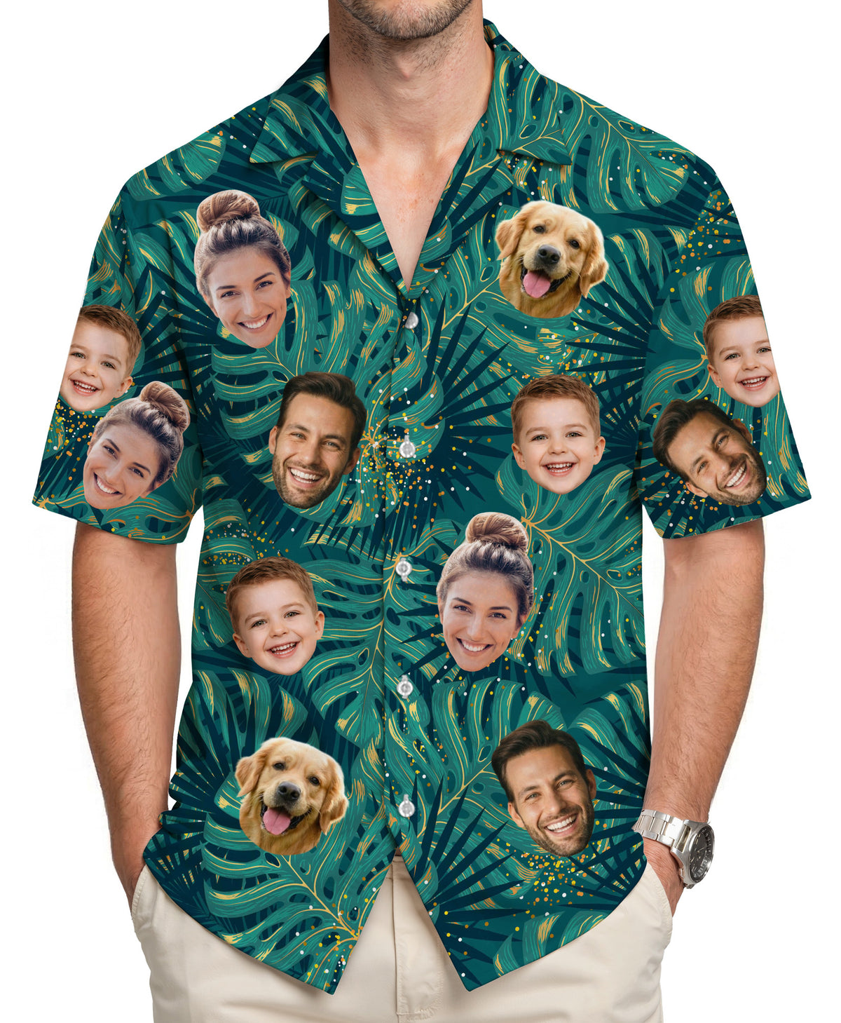 Custom Hawaiian Shirt with Face Photo - Personalized Hawaiian Shirts