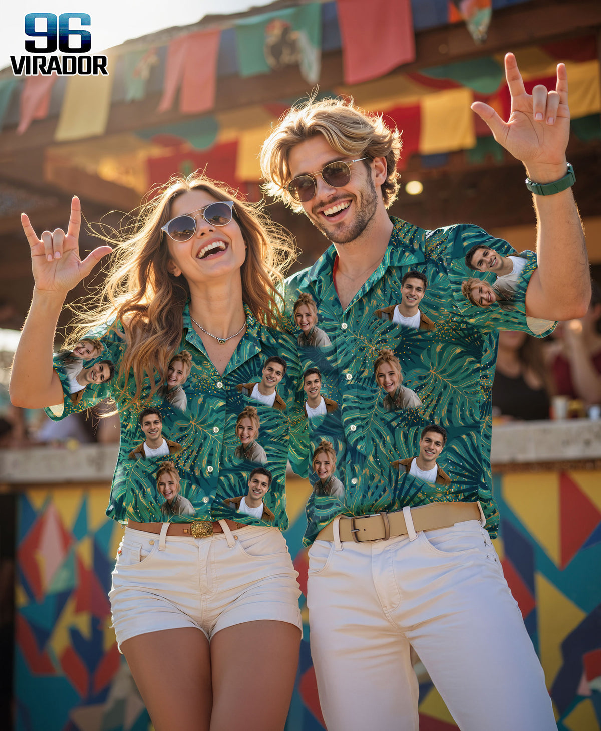 Custom Hawaiian Shirt with Face Photo - Personalized Hawaiian Shirts