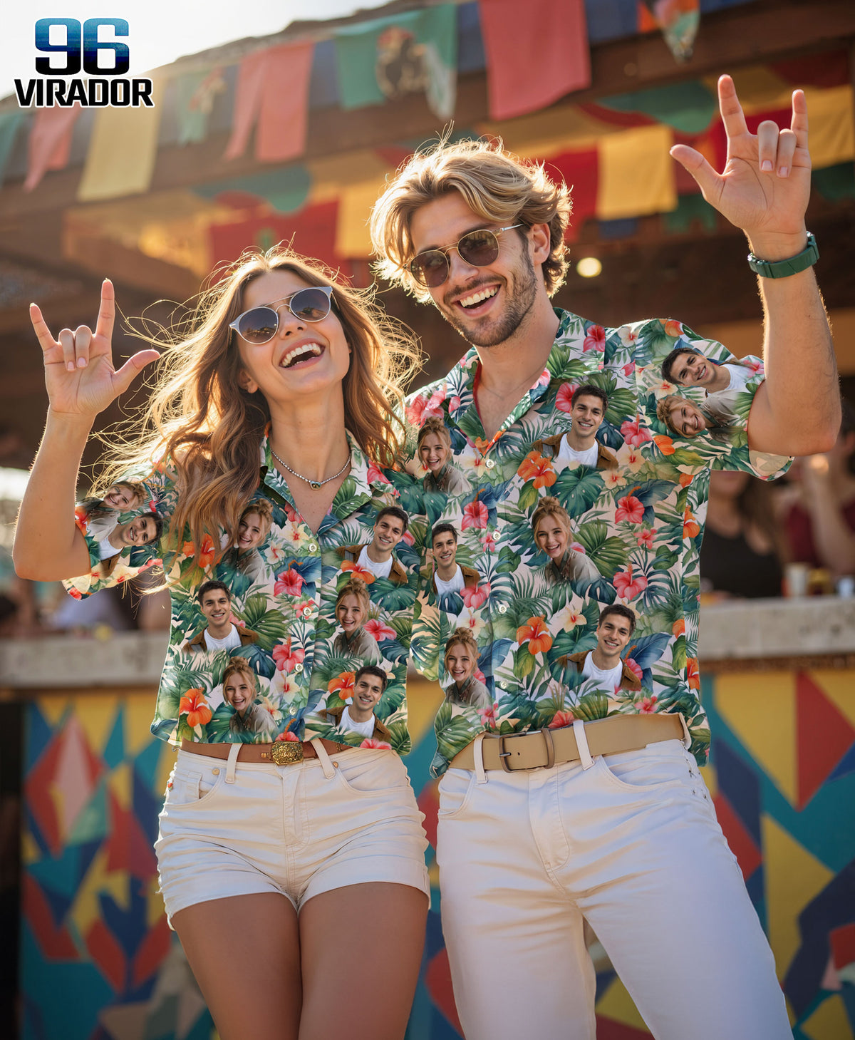Custom Hawaiian Shirts with Face Photo - Personalized Hawaiian Shirt