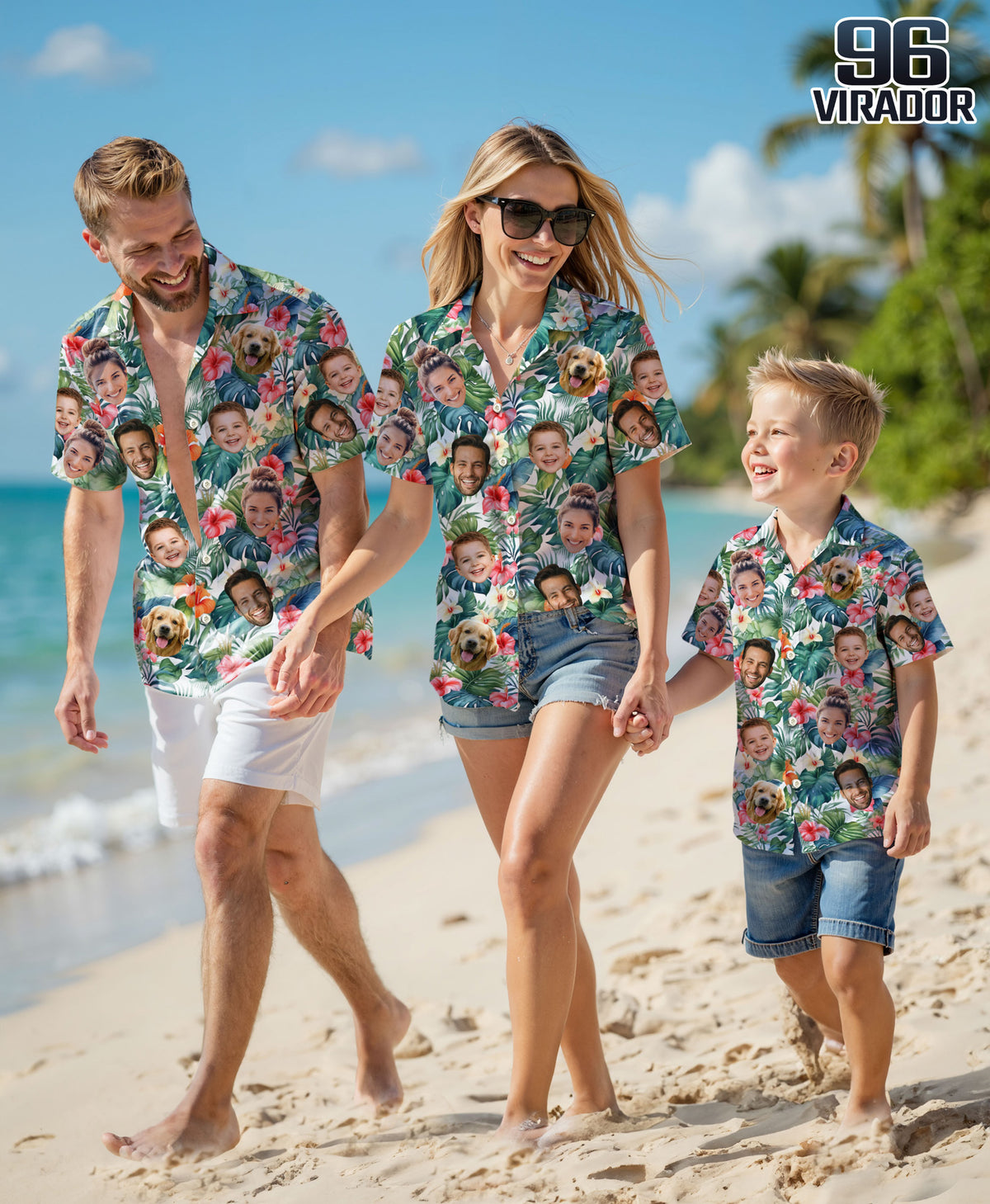 Custom Hawaiian Shirts with Face Photo - Personalized Hawaiian Shirt