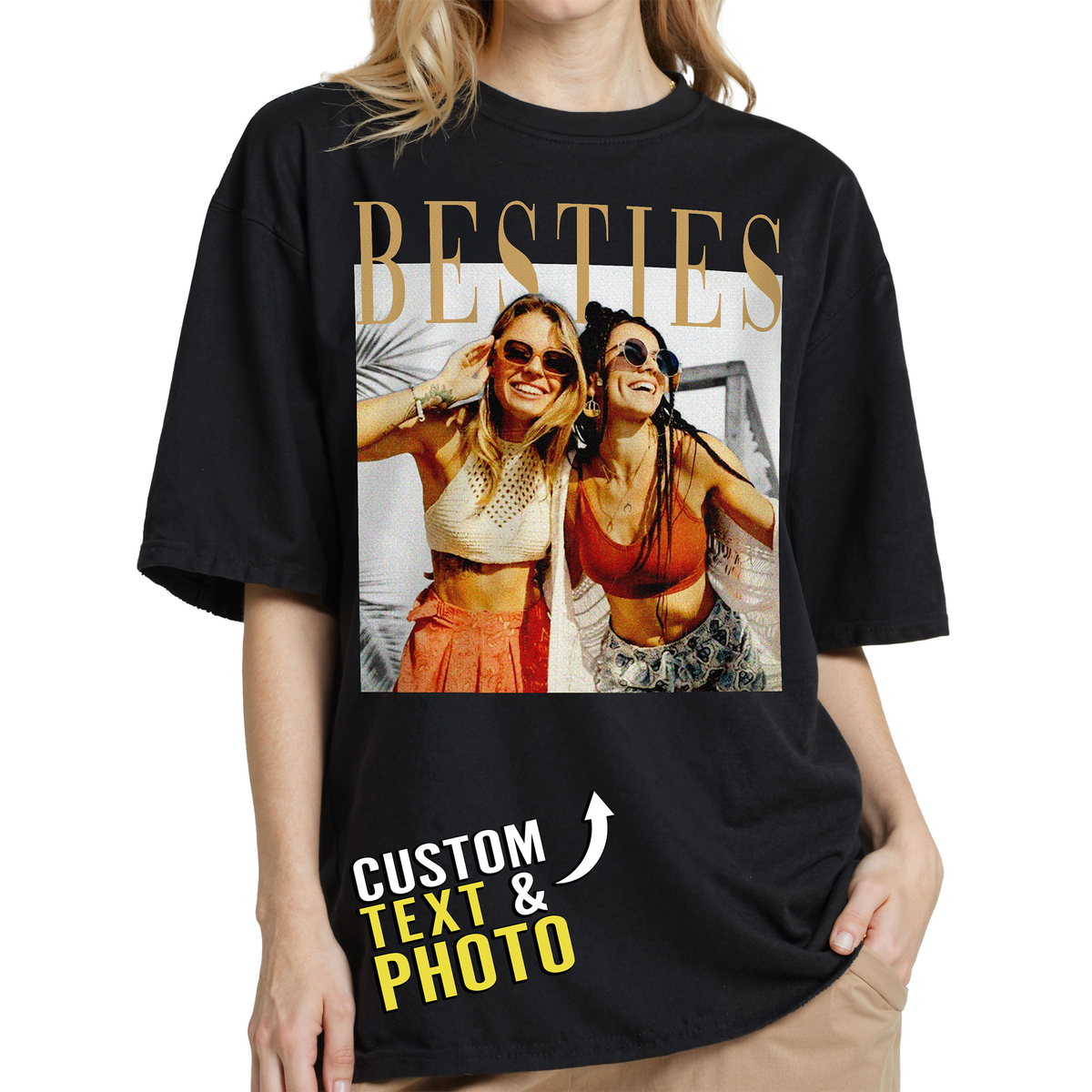 Custom Photo Couple & Best Friend Shirt - Personalized Photo Shirt
