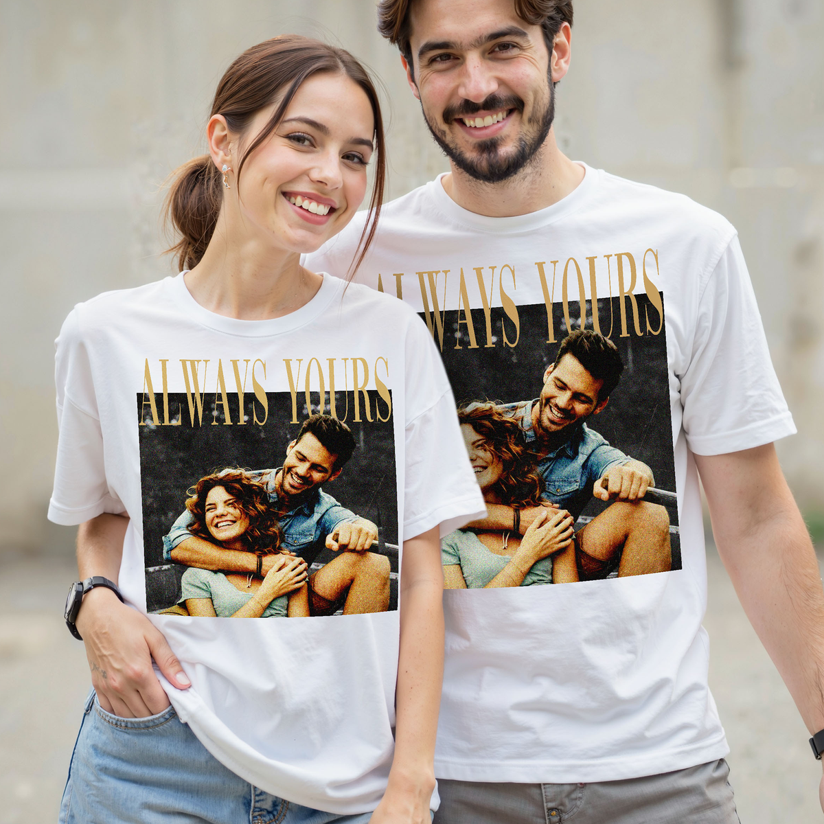 Custom Photo Couple & Best Friend Shirt - Personalized Photo Shirt