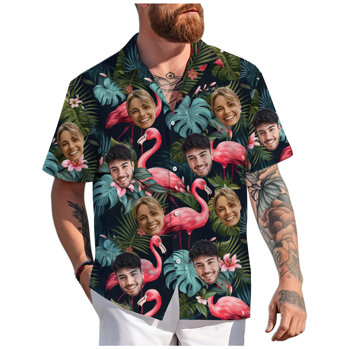 Custom Hawaiian Shirt with Face Photo - Personalized Hawaiian Shirts
