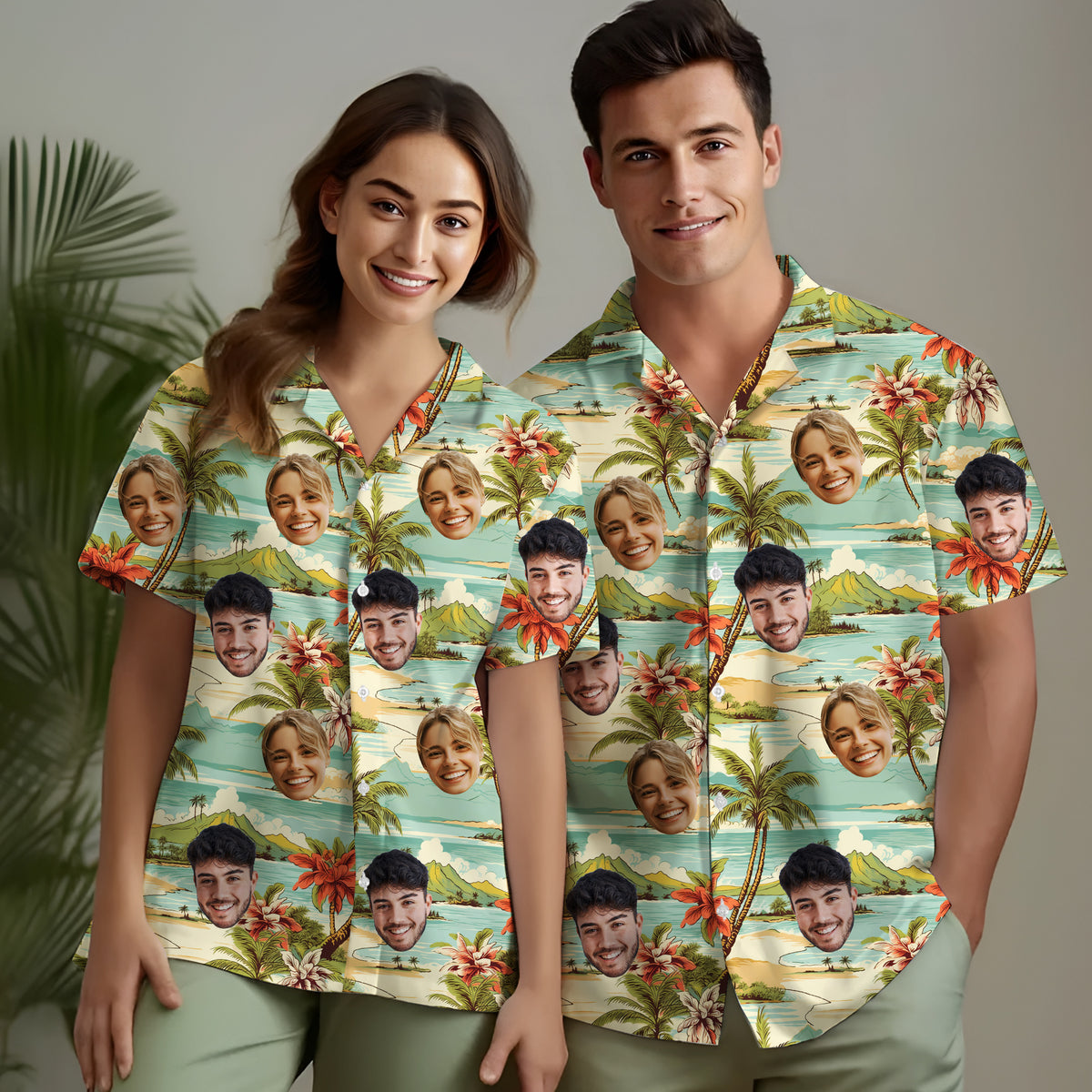 Custom Hawaiian Shirt with Face Photo - Personalized Hawaiian Shirts