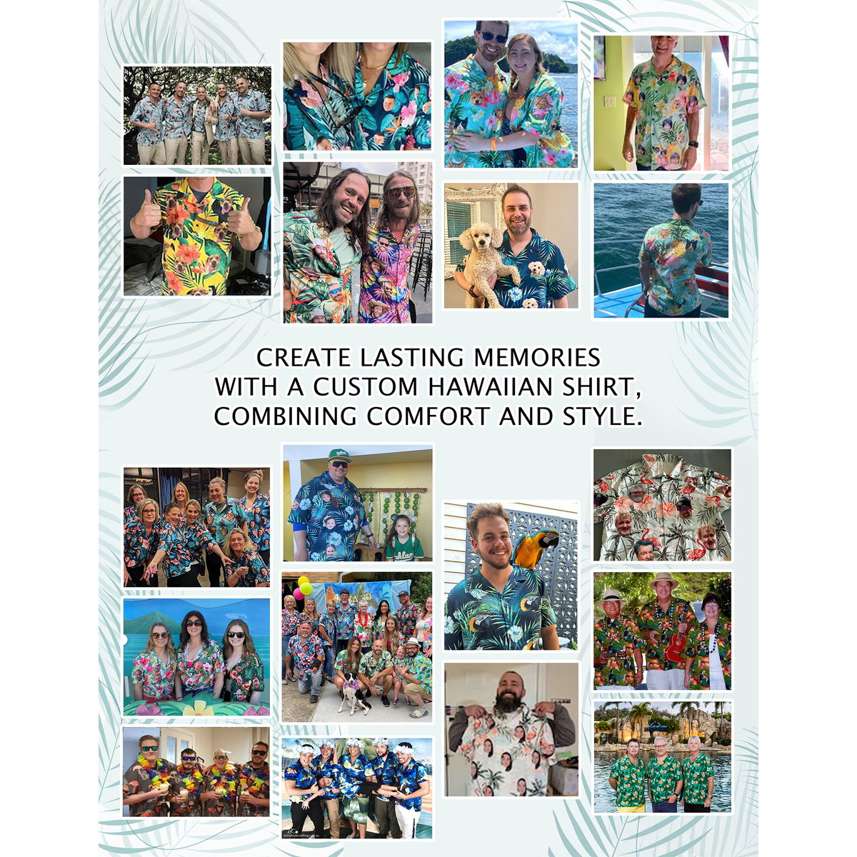 Custom Hawaiian Shirt with Face Photo - Personalized Hawaiian Shirts