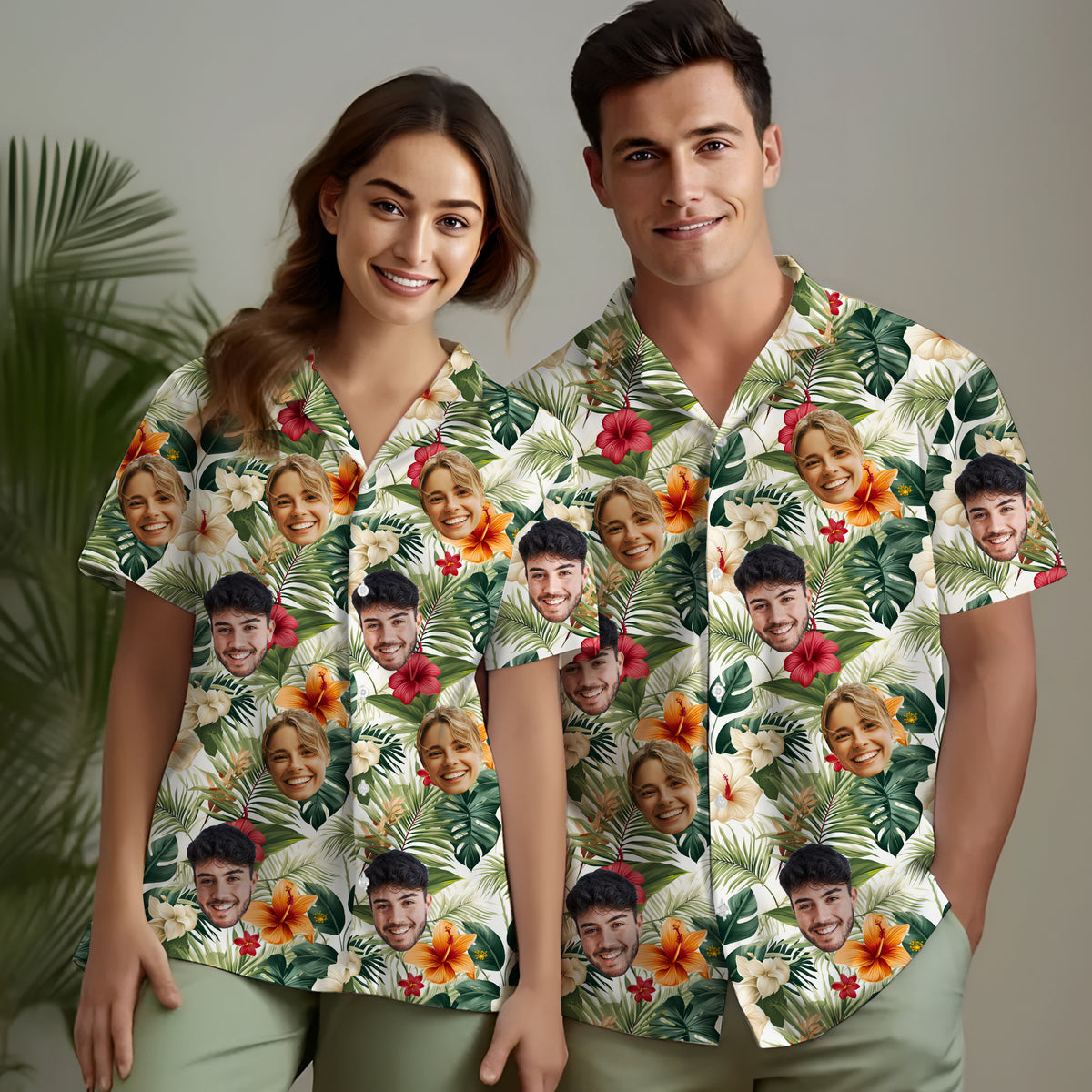 Custom Hawaiian Shirt with Face Photo - Personalized Hawaiian Shirts