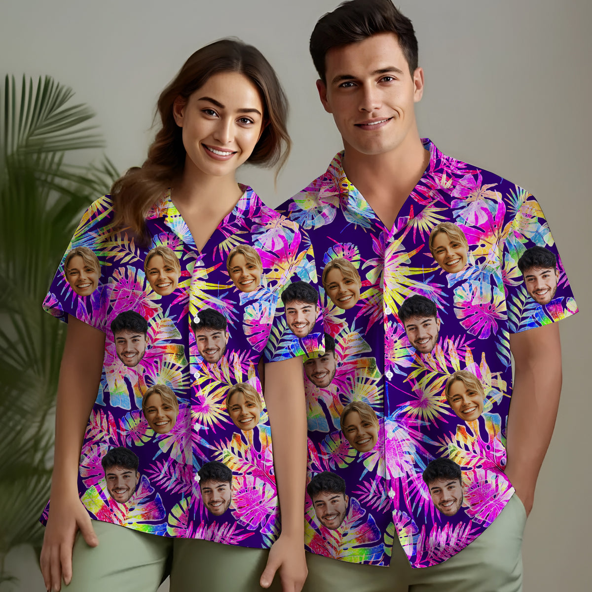 Custom Hawaiian Shirt with Face Photo - Personalized Hawaiian Shirts